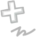 Decorative plus icon