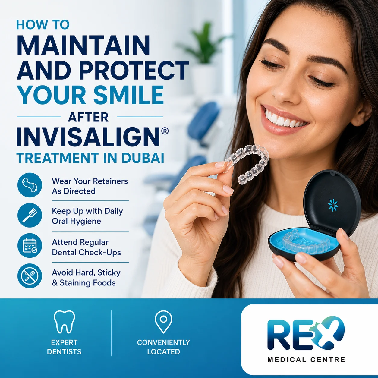 Maintain your smile after Invisalign treatment in Dubai